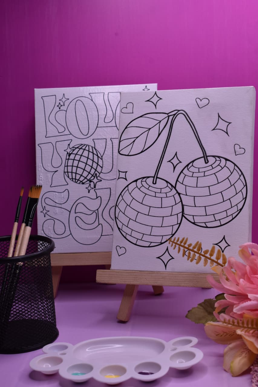 Set Llaveros + 2 lienzos