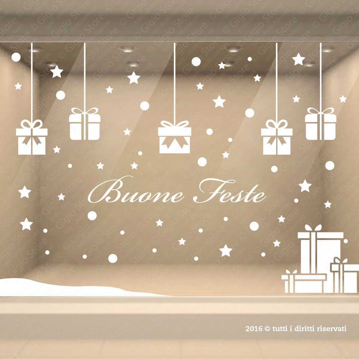 Vinil navideño decorativo