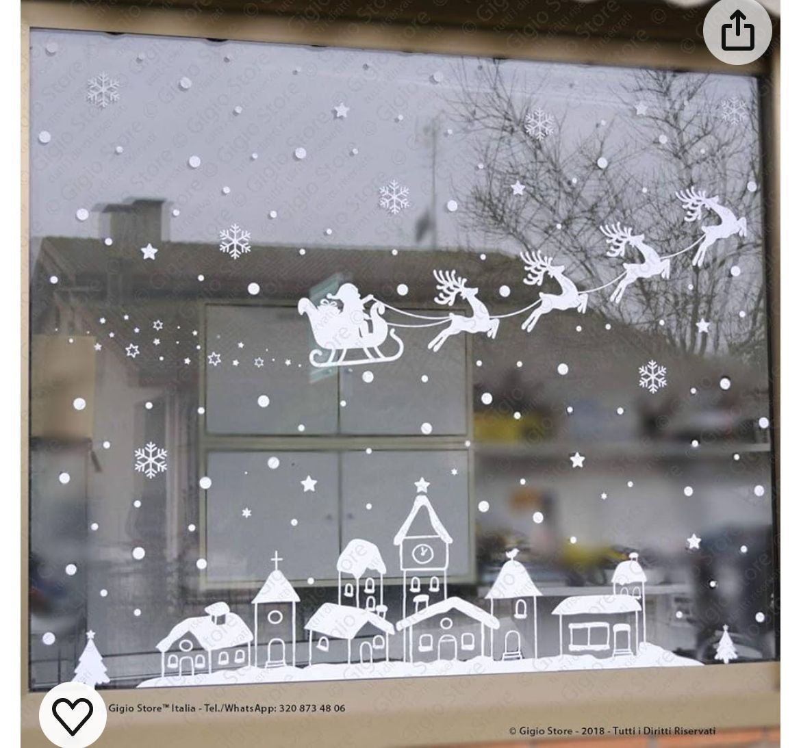 Vinil navideño decorativo