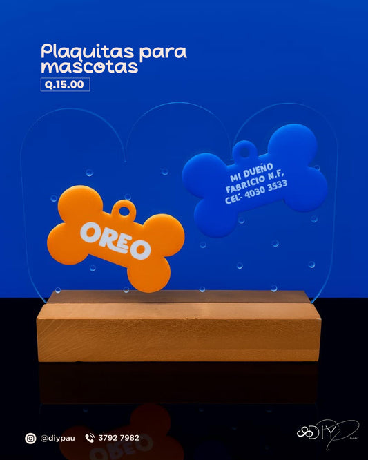 PLACAS PARA MASCOTAS