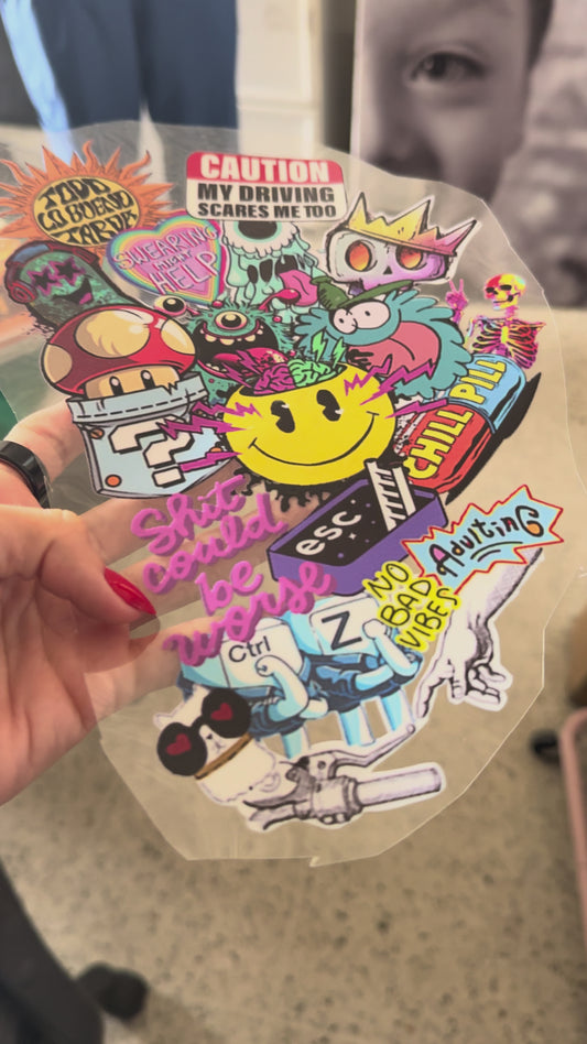 TIRAJE DE CALCOMANIAS UV-DTF