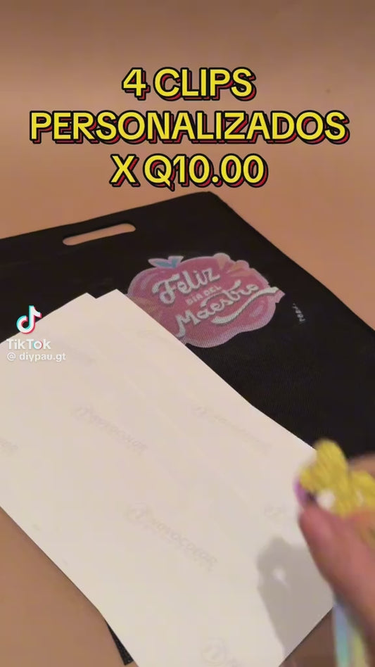 4 CLIPS PERSONALIZADOS